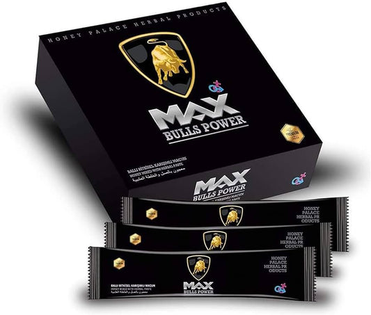 Max Bulls Power Epimedium Herbal Honey 12 sachetsعسل تركي طبيعي 100%